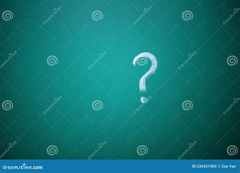 Question Marks Written On The Chalkboard Stock Image Image Of