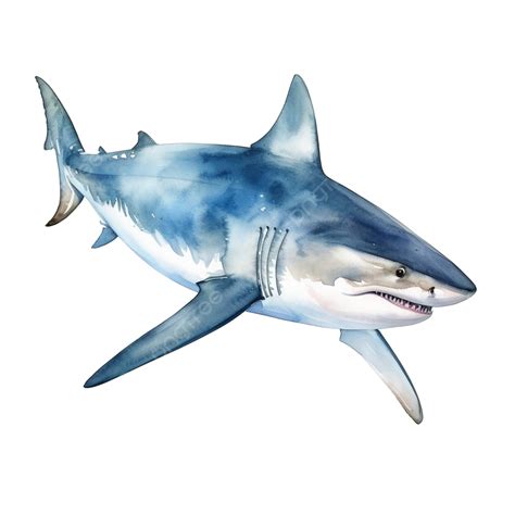 Shark Watercolor Sea Animal Clip Art Shark Animal Sea Png