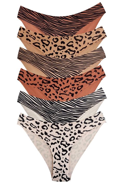 Basic Desenli Lazer Kesim Kadın Bikini Külot lı Paket COTTONHILL