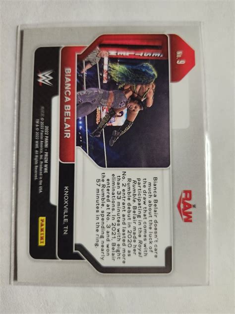 Panini Prizm Wwe Base Bianca Belair Wrestling Card Ebay