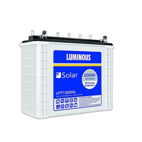 Luminous Solar Lptt L Ah Tall Tubular Inverter Battery For Home