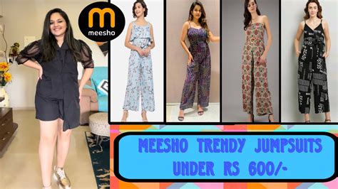 Trendy And Chic Meesho Jumpsuits Haul Below Rs Try On Youtube