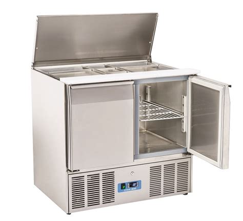 Saladette Refrigerata GN1 1 Con Top Inox Apribile Modello CR90A 2