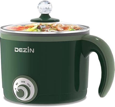 Amazon Dezin Hot Pot Electric 1 5L Rapid Noodles Cooker Non Stick Electric Pot Perfect
