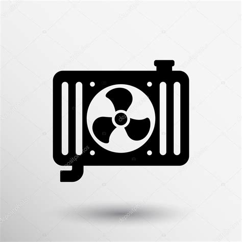 Vector Car Radiator Cooling System Icon Automobile Stock Vector Image