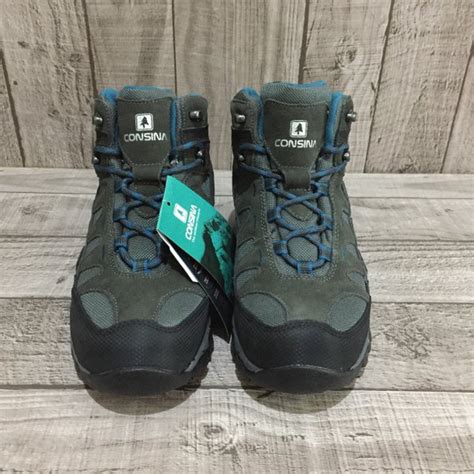 Jual Consina Sepatu Gunung Pokhara Grey Blue Trekking Shoes Sepatu