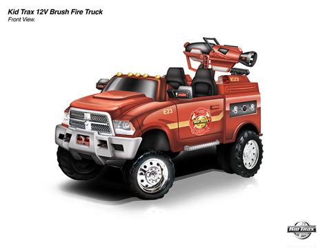 Kid Trax Brush Fire Truck Dodge Licensed 12v Ride On On Behance