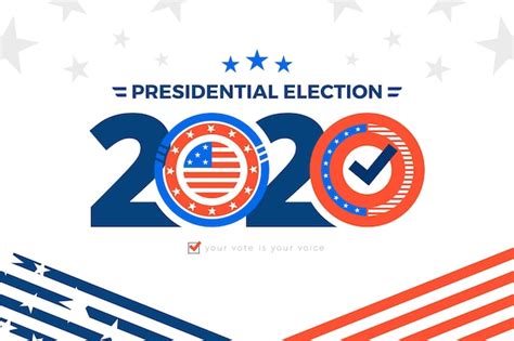 Premium Vector | 2020 us presidential election background