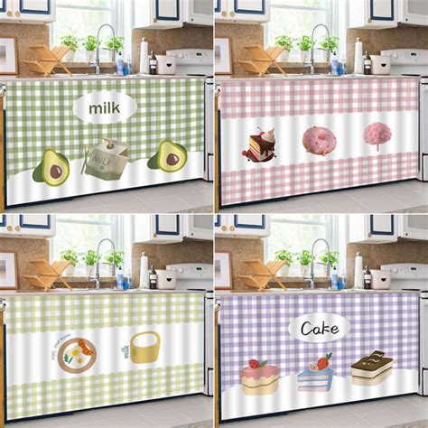 Simple Kitchen Cabinet Curtain Dust Proof Short Shoe Cabinet Cover Feng