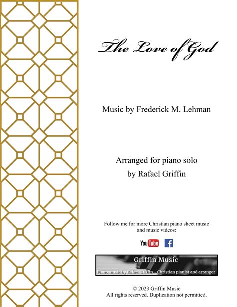 The Love Of God Is Greater Far Arr Rafael Griffin By Rafael