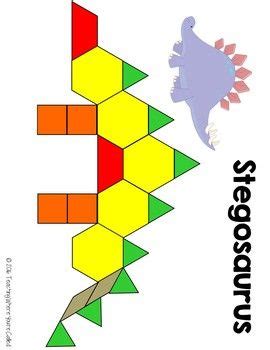 Dinosaur Pattern Block Templates