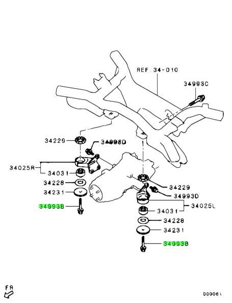 Buy Genuine Mitsubishi MU000760 Bolt,rr Diff Rr Mounting;bolt,rr Susp ...