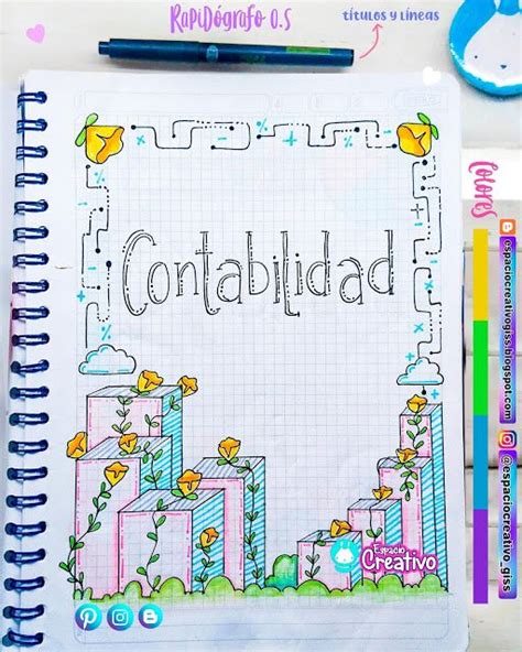 Portada De Cuaderno Contabilidad Caratulas De Contabilidad Hacer Porn