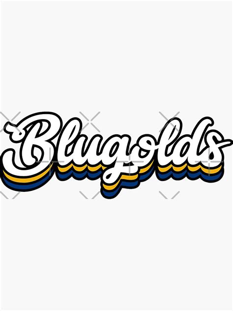 Blugolds University Of Wisconsin Eau Claire Sticker For Sale By