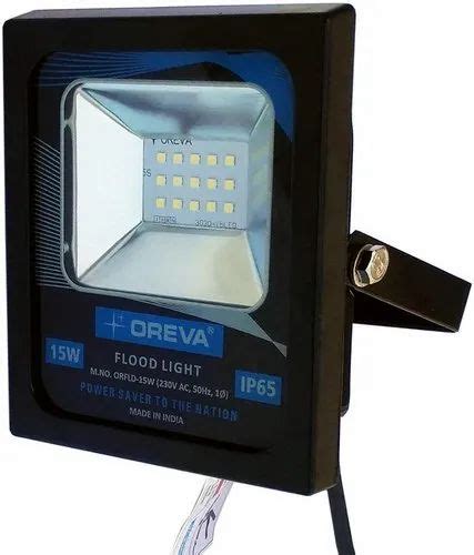 Aluminium Pure White Oreva ORFLD 15W LED Flood Light For Park Garden