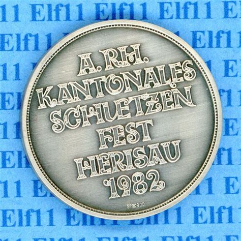 CHm 0 00 1982 Kant Schützenfest Herisau stgl Medaille Kaufen auf