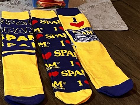 Spam I Crew Socks I 3 Pack I 10 13 Men Stocking Stuffers Ebay