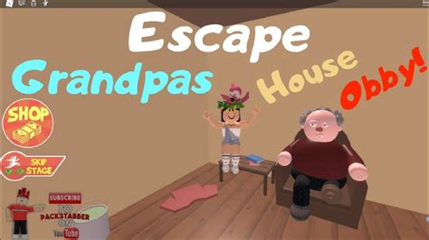 Escape Grandpas House Obby Roblox Youtube