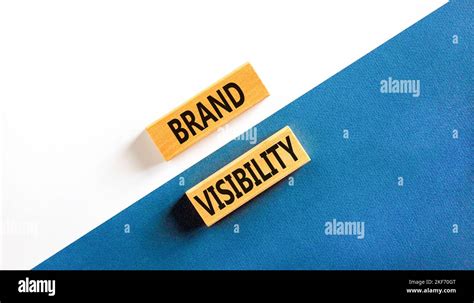 Brand Visibility Symbol Concept Words Brand Visibility On Wooden