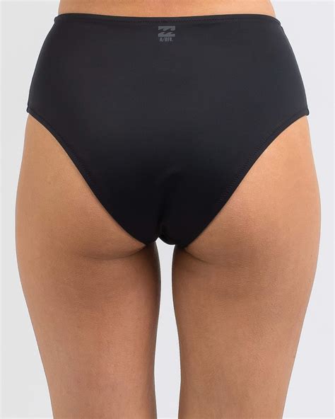 Shop Billabong A Div Medium Bikini Bottom In Black Fast Shipping