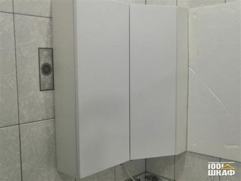 Угловой шкаф в ванную комнату - по индивидуальным размерам арт. 3750