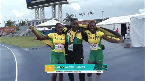 Carifta 2023 100m Hurdles U 20 Girls Final Youtube