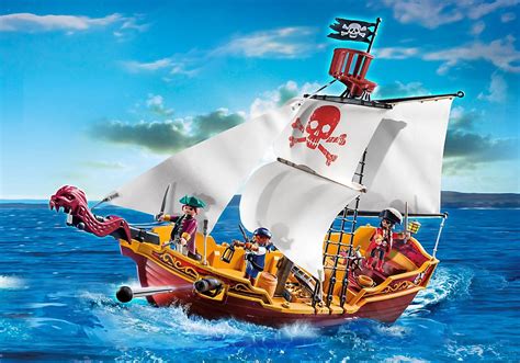 Playmobil Set 5618 Usa Red Serpent Pirate Ship Klickypedia