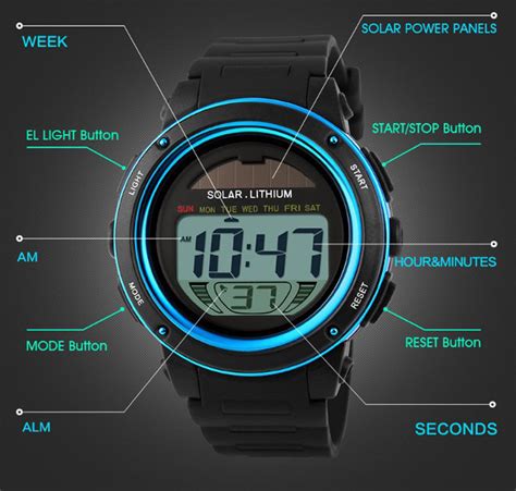 Skmei Led Date Chronograph Waterproof Men Sport Watch Electronic Pro