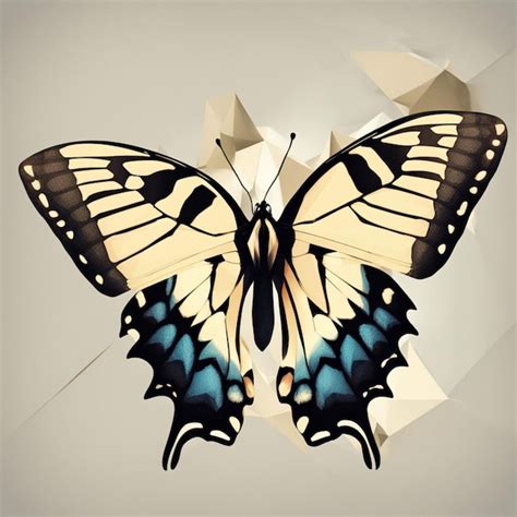 Digital Render Of A Monarch Butterfly Premium Ai Generated Image