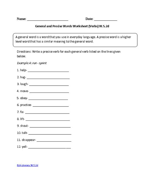 Printable Writing Worksheets For 5th Grade