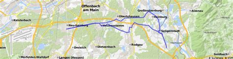 Neu Isenburg Heusenstamm Seligenstadt Radroute Bikemap