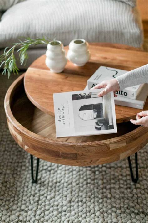 10 Round Coffee Tables With Storage to Keep Your Home Organized | 10 ...