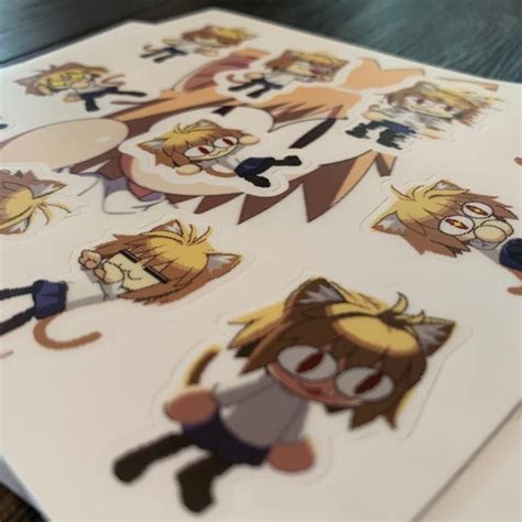 Melty Blood Neco Arc Sticker Melty Blood Arcueid Brunestud Etsy