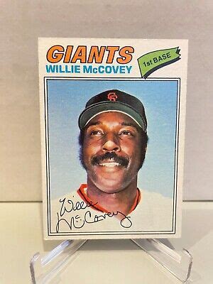 1977 Topps Baseball Willie McCovey 547 San Fran Giants HOF EBay