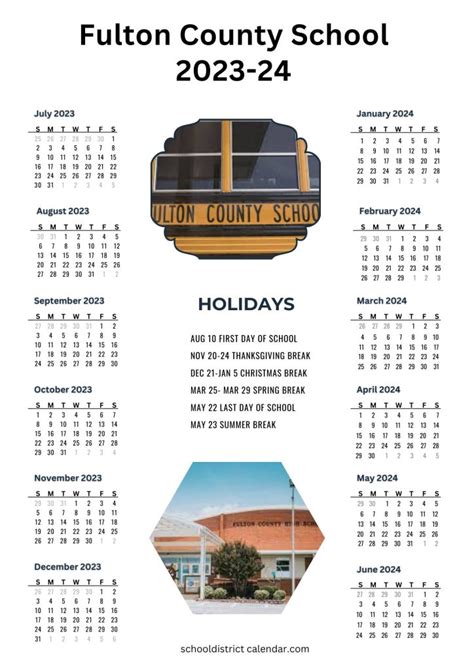 Fulton County Schools Calendar Holidays 2023-2024