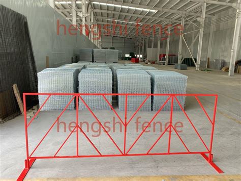 Galvanized Powder Coated Crowd Control Barrier Used Temporary Fence