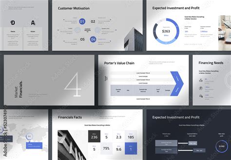 Marketing Plan Presentation Layout Stock Template | Adobe Stock