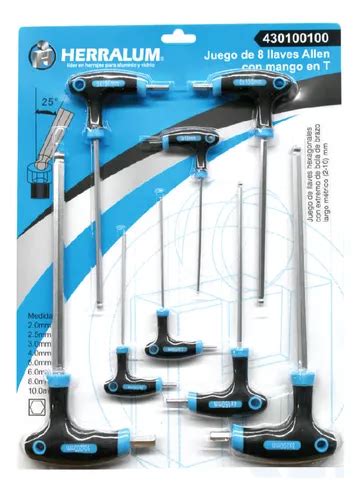 Juego De Llaves Allen Con Mango En T Herralum Meses Sin Inter S