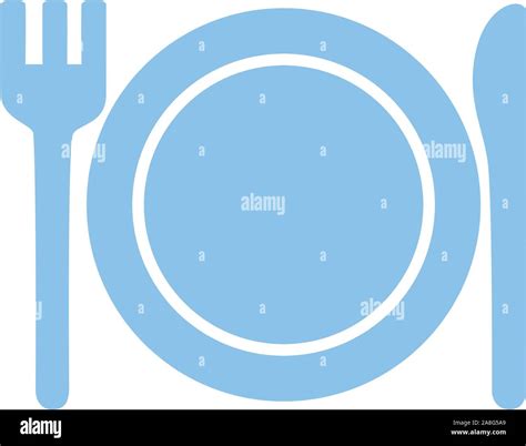 Isolated Kitchen Plate And Cutlery Vector Design Stock Vector Image