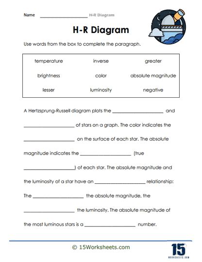 H R Diagram Worksheets Worksheets Worksheets Library