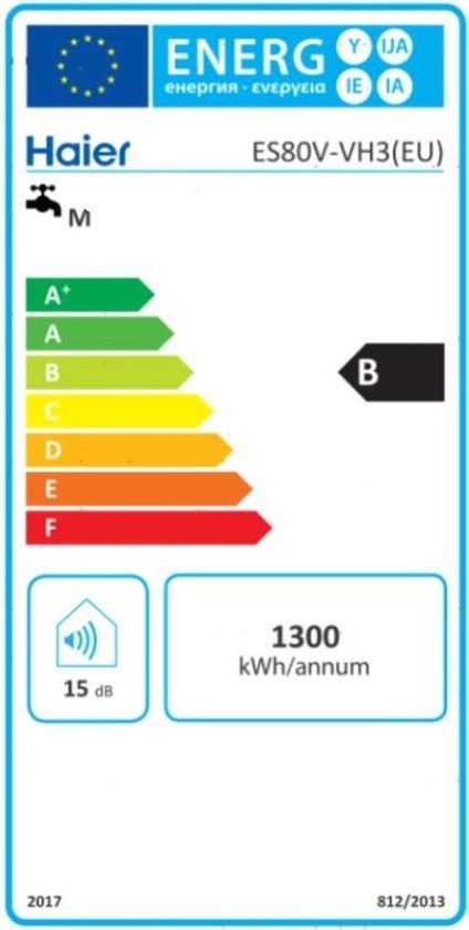 Haier Elektrische Boiler Model Es V Vh Liter W