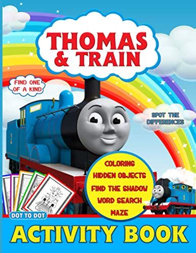 Thomas The Train Activity Book Premium Maze Coloring One Of A Kind