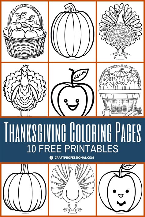 18 Thanksgiving Coloring Pages