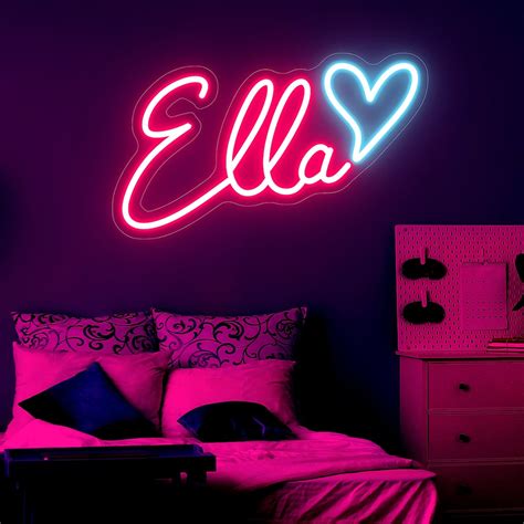 Custom Name Neon Sign Kids Room Decor Personalized T Aesthetic Neon