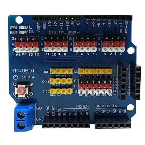 Placa De Expansão Para Arduíno Uno R3 V5 0 ENG AUTOMAÇÃO Sensor de