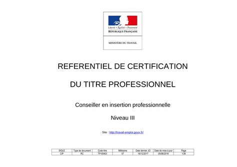 Pdf Referentiel De Certification Du Titre Professionnel R Aliser Le