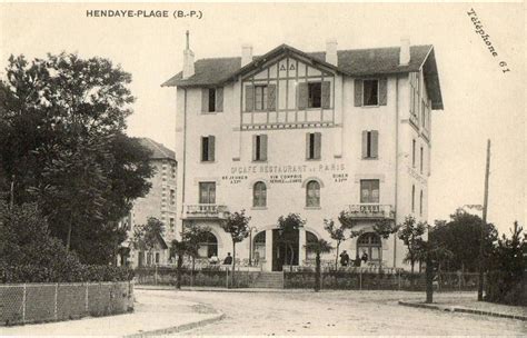 Hendaye Hendaye Plage Fa Ade Du Caf Restaurant De Paris Carte