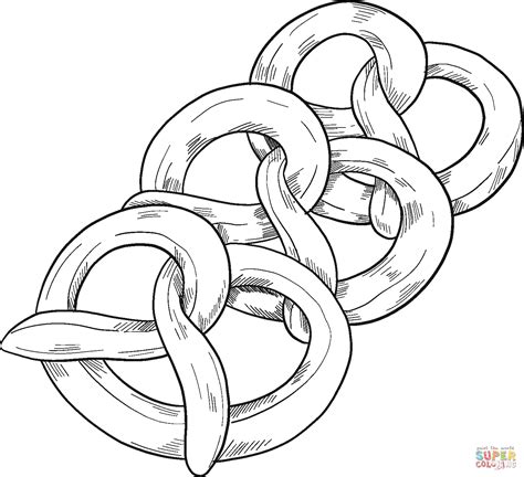 Pretzels Coloring Page Free Printable Coloring Pages