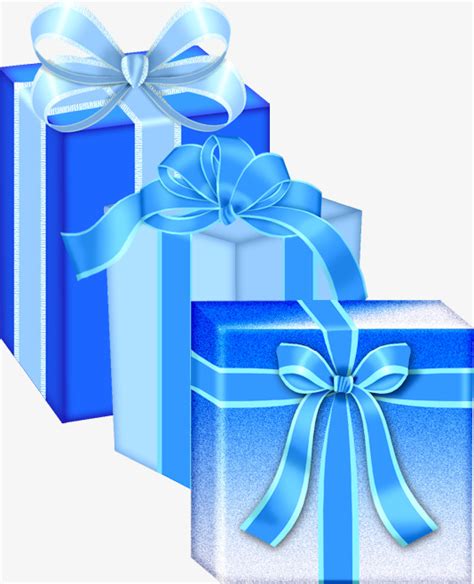 Caja De Regalo Azul Cajas De Embalaje Regalo Regalo Imagen PNG Para