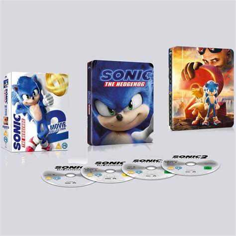 Sonic The Hedgehog Zavvi Exclusive 2 Movie 4K Ultra HD Steelbook